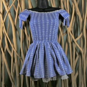 Liz Lisa Blue Off Shoulder Bow Lolita Dress